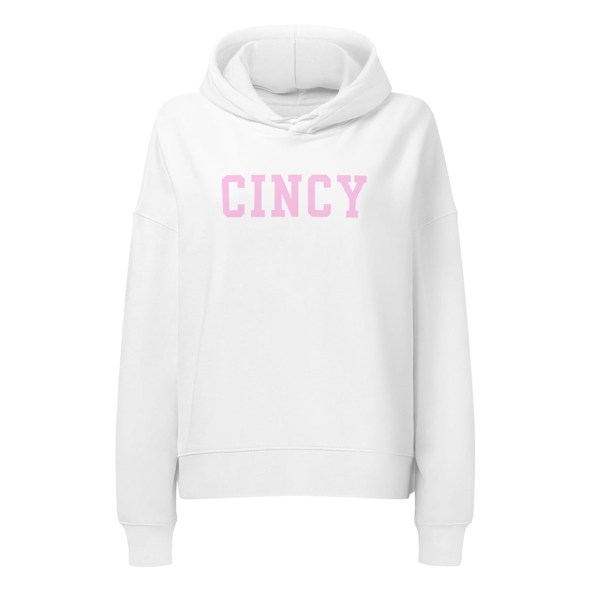 Pink Cincy Cropped Hoodie