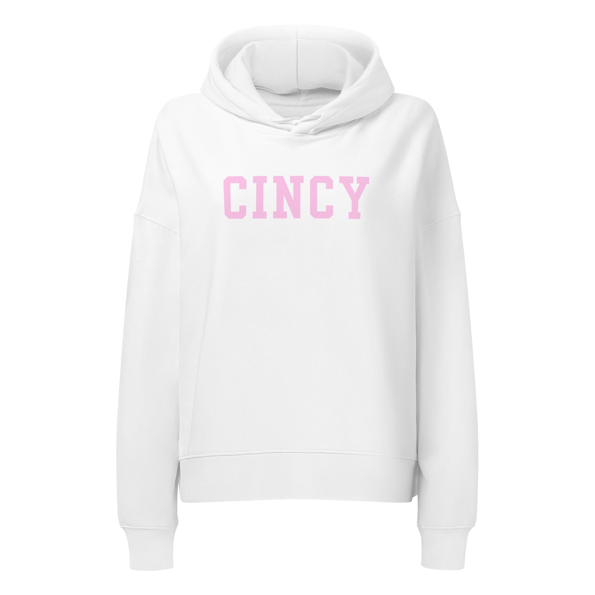 Pink Cincy Cropped Hoodie